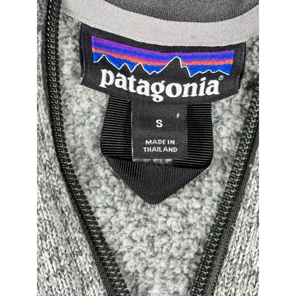 Patagonia Better Sweater 1/4 Zip Fleece Pullover Mens Small Gray Knit 25522FA18 - Picture 5 of 9